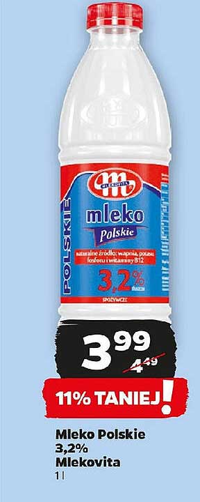 Mleko Polskie 3,2% Mlekovita