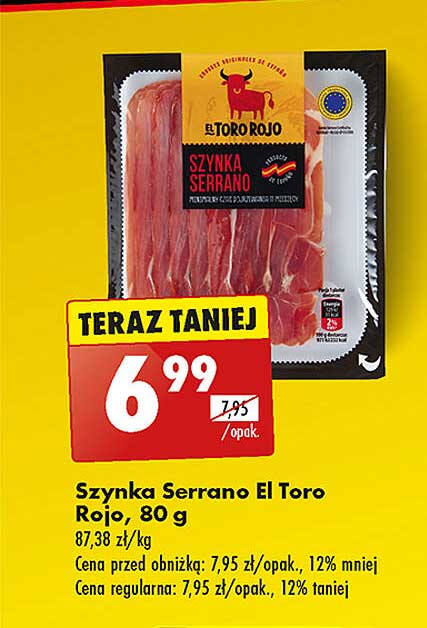 Szynka Serrano El Toro Rojo