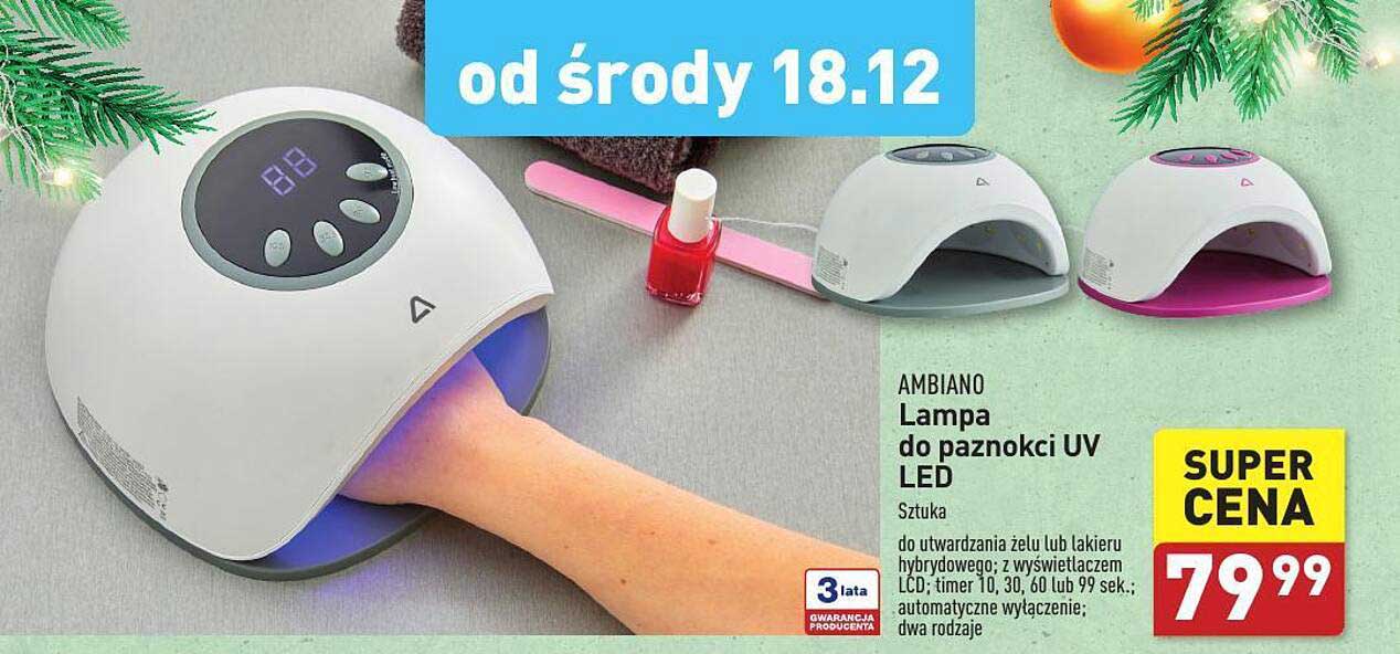 AMBIANO Lampa do paznokci UV LED
