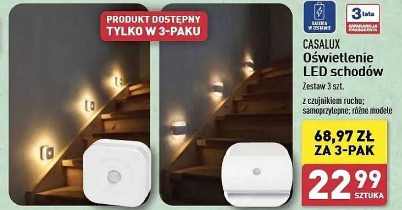CASALUX Oświetlenie LED schodów