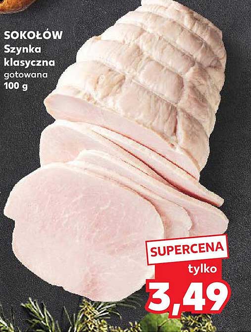 SOKOŁÓW Szynka klasyczna gotowana 100 g