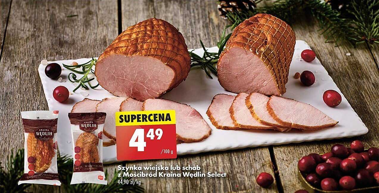 Szynka wiejska lub schab z Mościbród Kraina Wędlin Select