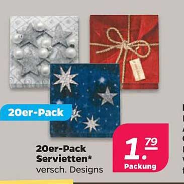 20er-Pack Servietten*