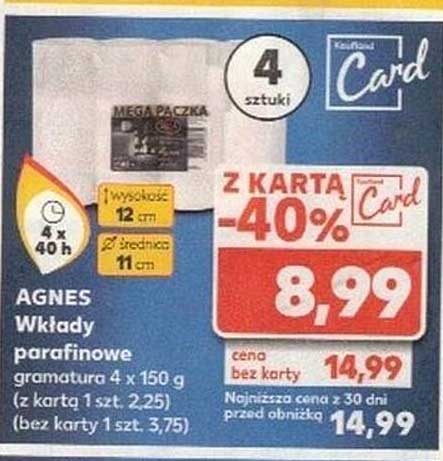 AGNES Wkłady parafinowe