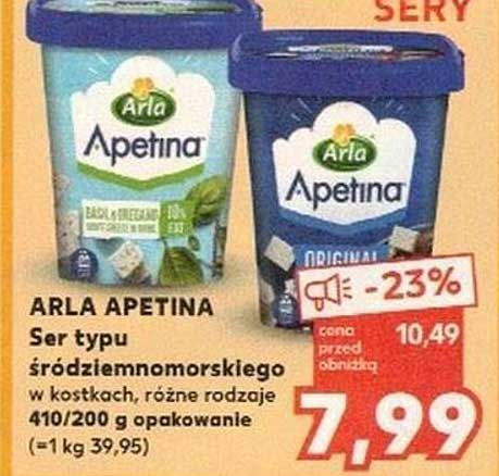 ARLA APETINA Ser typu śródziemnomorskiego w kostkach, różne rodzaje