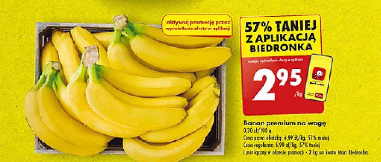 Banan premium na wagę