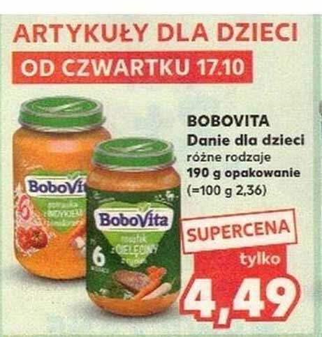 BOBOVITA Danie dla dzieci różne rodzaje