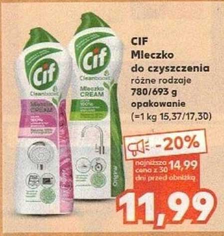 CIF Mleczko do czyszczenia różne rodzaje