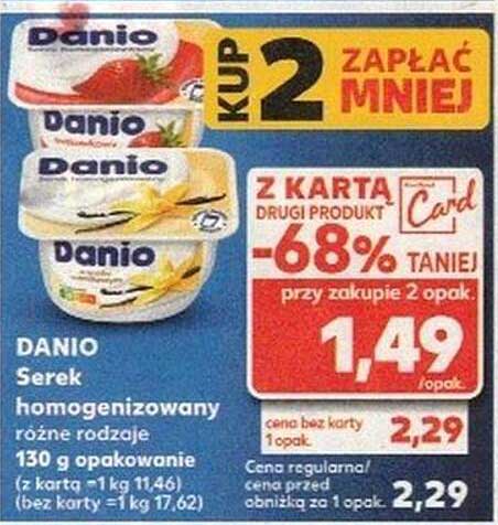 DANIO Serek homogenizowany różne rodzaje