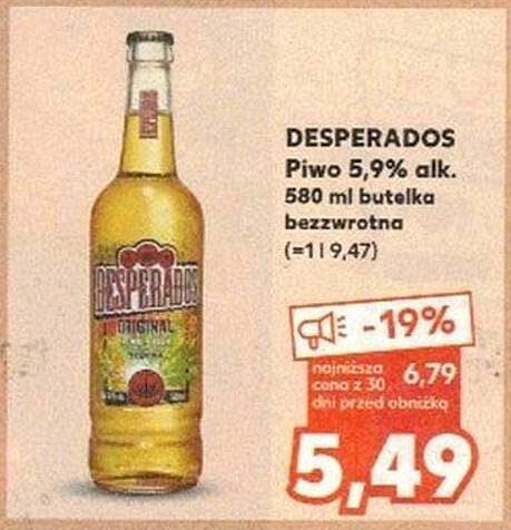 DESPERADOS PiwO 5,9% alk. 580 ml butelka bezwrotna