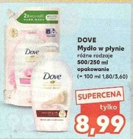 DOVE Mydło w płynie różne rodzaje 500/250 ml opakowanie