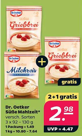 Dr. Oetker Süße Mahlzeit* versch. Sorten