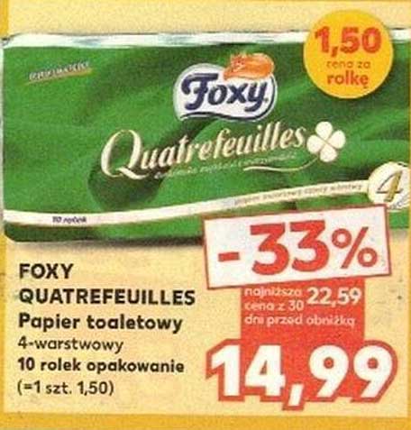 Foxy Quatrefeuilles Papier toaletowy 4-warstwowy 10 rolek opakowanie