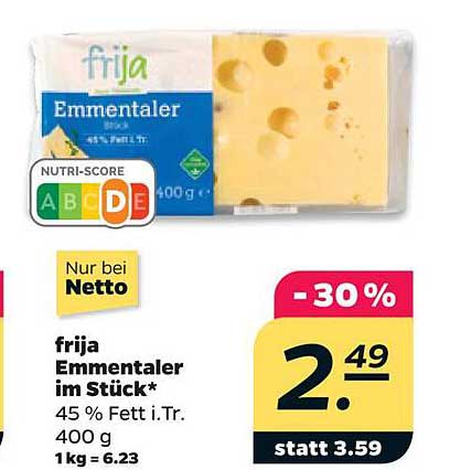 frija Emmentaler im Stück*