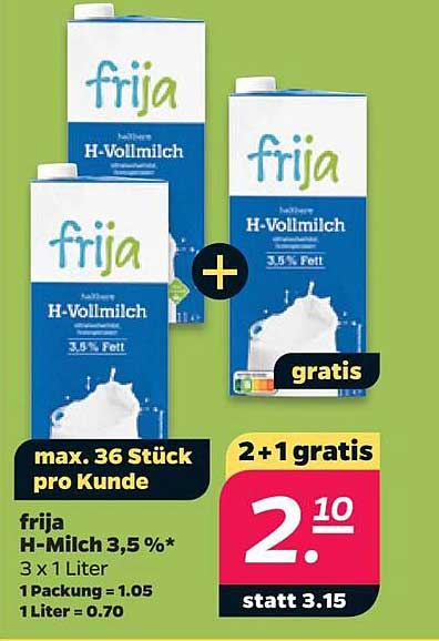 frija H-Milch 3,5 %*