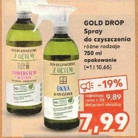 GOLD DROP Spray do czyszczenia różne rodzaje 750 ml opakowanie