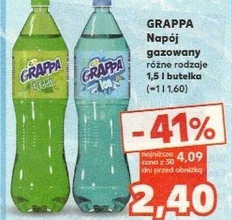 GRAPPA Napój gazowany różne rodzaje 1,5 l butelka