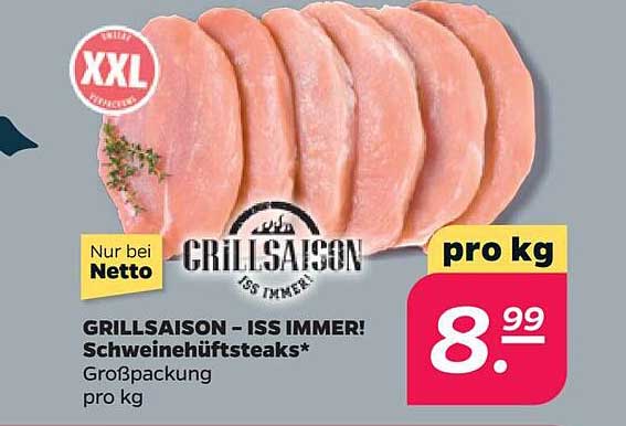 GRILLSAISON - ISS IMMER! Schweinehüftsteaks*