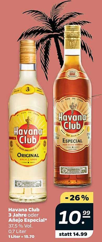 Havana Club 3 Jahre oder Añejos Especial*