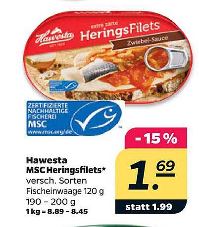 Hawesta MSC Heringsfilets*