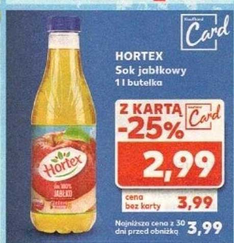 Hortex Sok jabłkowy 1 l butelka