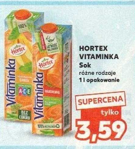 HORTEX VITAMINKA Sok różne rodzaje 1l opakowanie