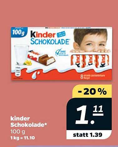 kinder Schokolade*