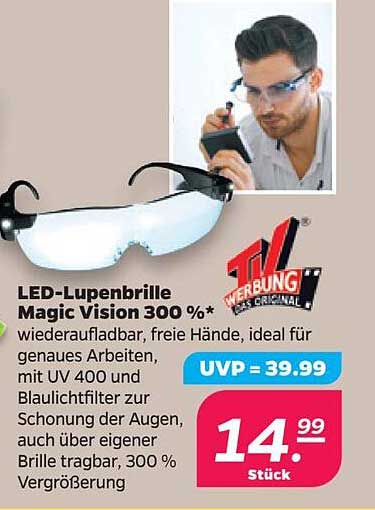 LED-Lupenbrille Magic Vision 300 %