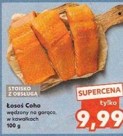 Łosoś Coho wędzony na gorąco, w kawałkach