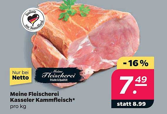 Meine Fleischerei Kasseler Kammfleisch*