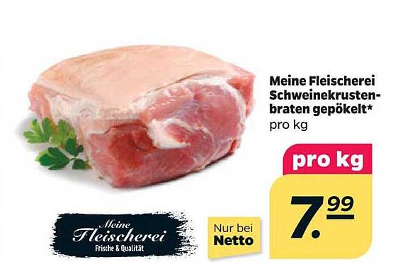 Meine Fleischerei Schweinekrusten-braten gepökelt*