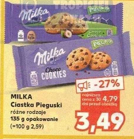 MILKA Ciastka Pieguski