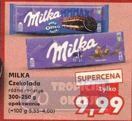 MILKA Czekolada różne roczaje 300-250 g opakowanie