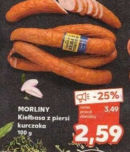 MORLINY Kiełbasa z piersi kurczaka