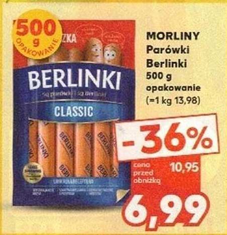 MORLINY Parówki Berlinki Classic