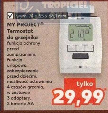 MY PROJECT® Termostat do grzejnika