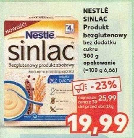 NESTLÉ SINLAC Produkt bezglutenowy bez dodatku cukru