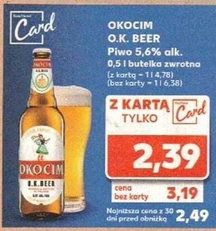 OKOCIM O.K. BEER