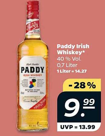 Paddy Irish Whiskey*