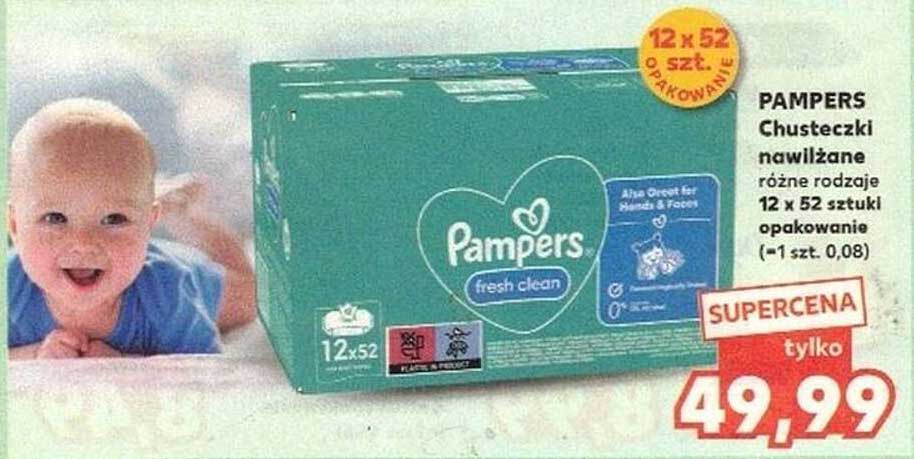 PAMPERS Chusteczki nawilżane różne rodzaje 12 x 52 sztuki opakowanie