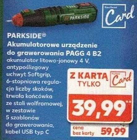 PARKSIDE® Akumulatorowe urządzenie do grawerowania PAGG 4 B2