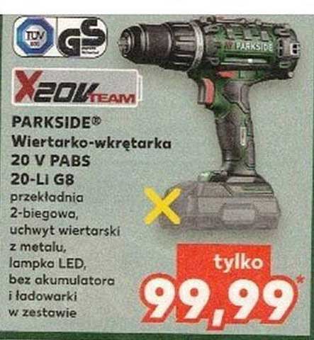 PARKSIDE® Wiertarko-wkrętarka 20 V PABS 20-Li G8