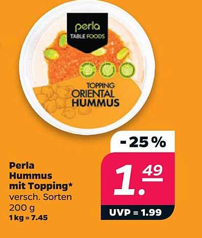 Perla Hummus mit Topping* ORIENTAL HUMMUS