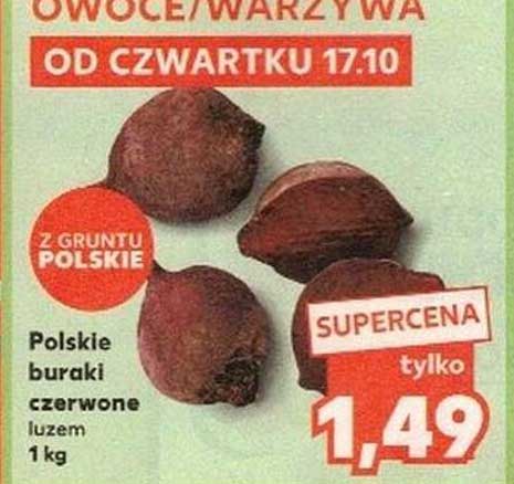 Polskie buraki czerwone luzem 1 kg