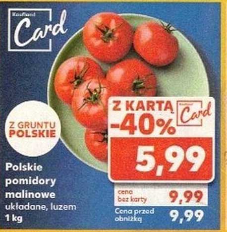 Polskie pomidory malinowe układane, luzem 1 kg