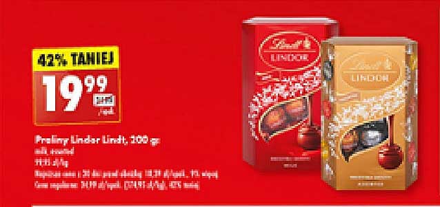 Prezent Lindor Lindt, 120 g