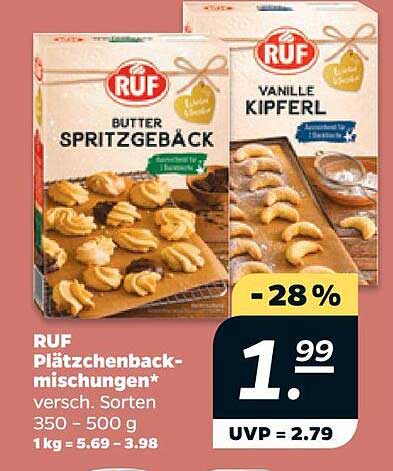 RUF Plätzchenbackmischungen* versch. Sorten