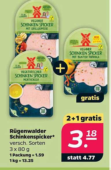 Rügenwalder Schinkenspicker* verschied. Sorten