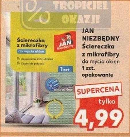 Ściereczka z mikrofibry do mycia okien 1 szt. opakowanie