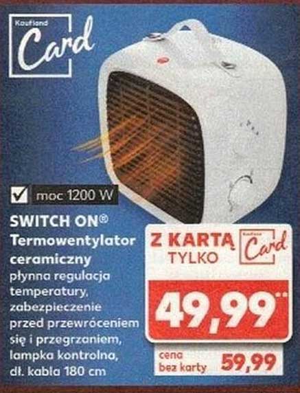 SWITCH ON® Termowentylator ceramiczny